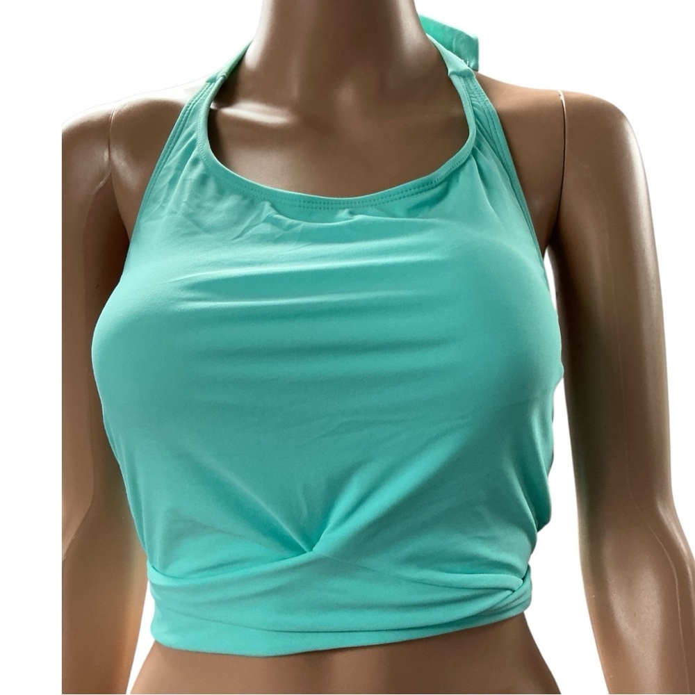 Coral Reef - NWT - Women's Halter Neck Swim Top - Aqua